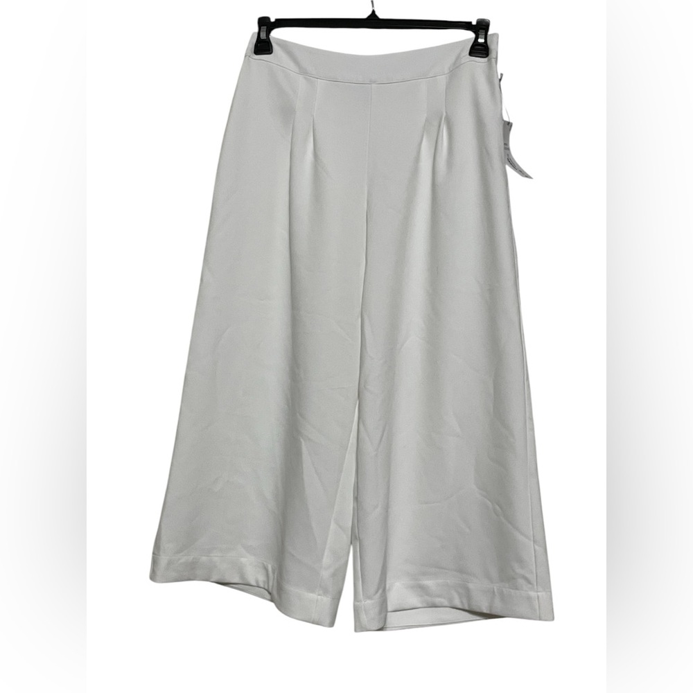 Liz Claiborne White‎ Wide Leg Flat Front